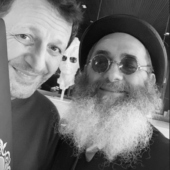 Arthur et son ami David Zaoui, rabbin décédé.