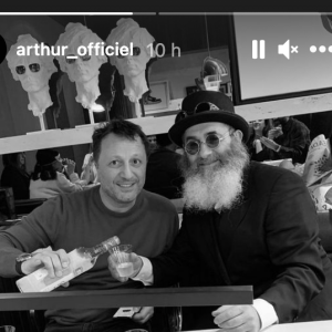 Arthur et son ami David Zaoui, rabbin décédé.