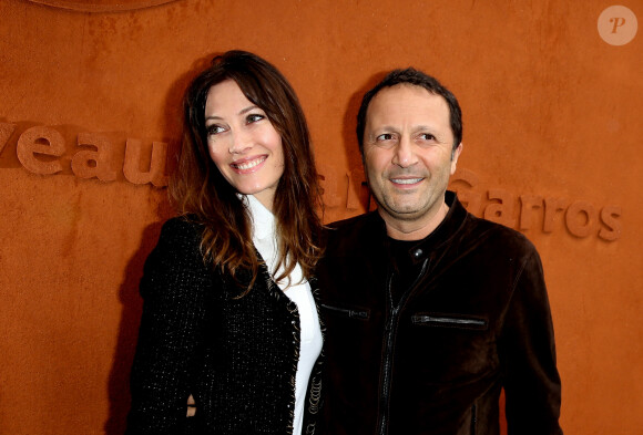 Mareva Galanter et son compagnon Arthur (Jacques Essebag) - People au village des internationaux de France de tennis à Roland Garros à Paris 5 juin 2016. © Dominique Jacovides / Bestimage