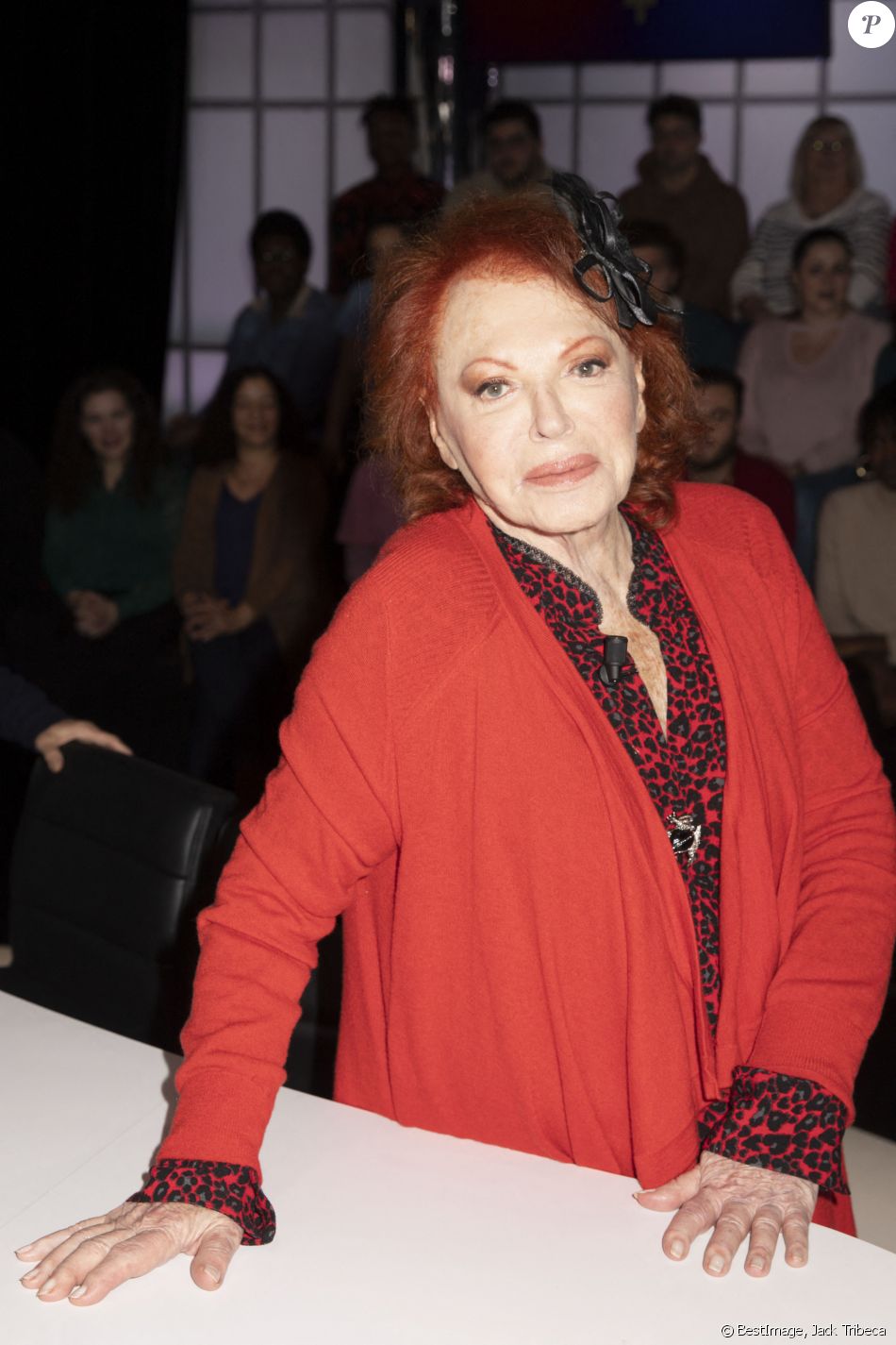 Exclusif - Régine - Enregistrement de l'émission "Clique" présentée par M. Achour sur Canal Plus à Issy-les-Moulineaux le 6 février 2020. © Jack Tribeca/Bestimage