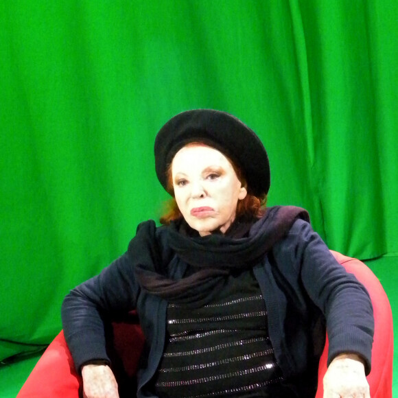Exclusif - La chanteuse Régine lors de l'enregistrement de l'émission "Que sont-ils devenus ?" sur la chaine Non Stop People à Paris le 24 janvier 2020.