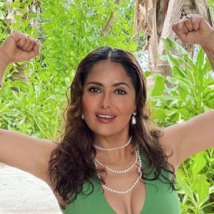 Salma Hayek. Janvier 2021.