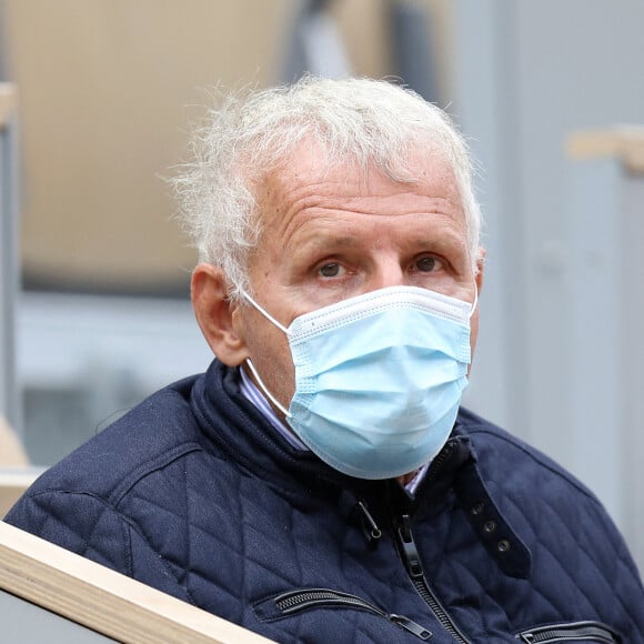 Patrick Poivre D'Arvor lors des internationaux de tennis de Roland Garros à Paris le 8 Octobre 2020 © Dominique Jacovides / Bestimage