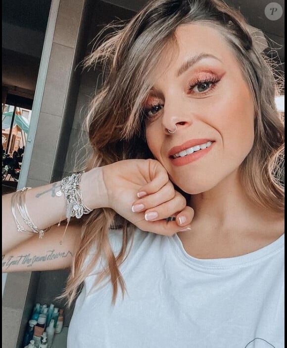Alexia Mori souriante sur Instagram, janvier 2021