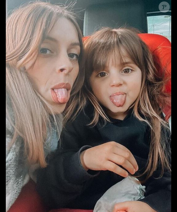 Alexia Mori et sa fille Louise, décembre 2020