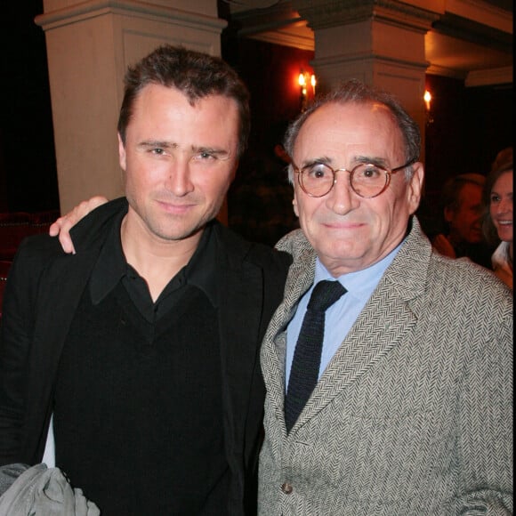 Alexandre et Claude Brasseur - Soirée au théâtre de la Madeleine à Paris