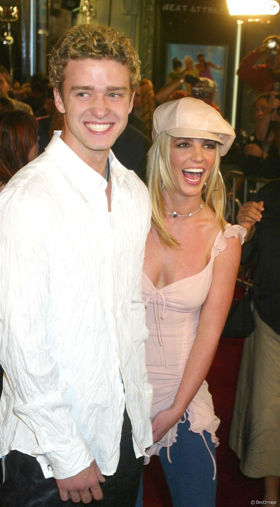 Britney Spears et Justin Timberlake - Première du film "Crossroads" à Los Angeles.