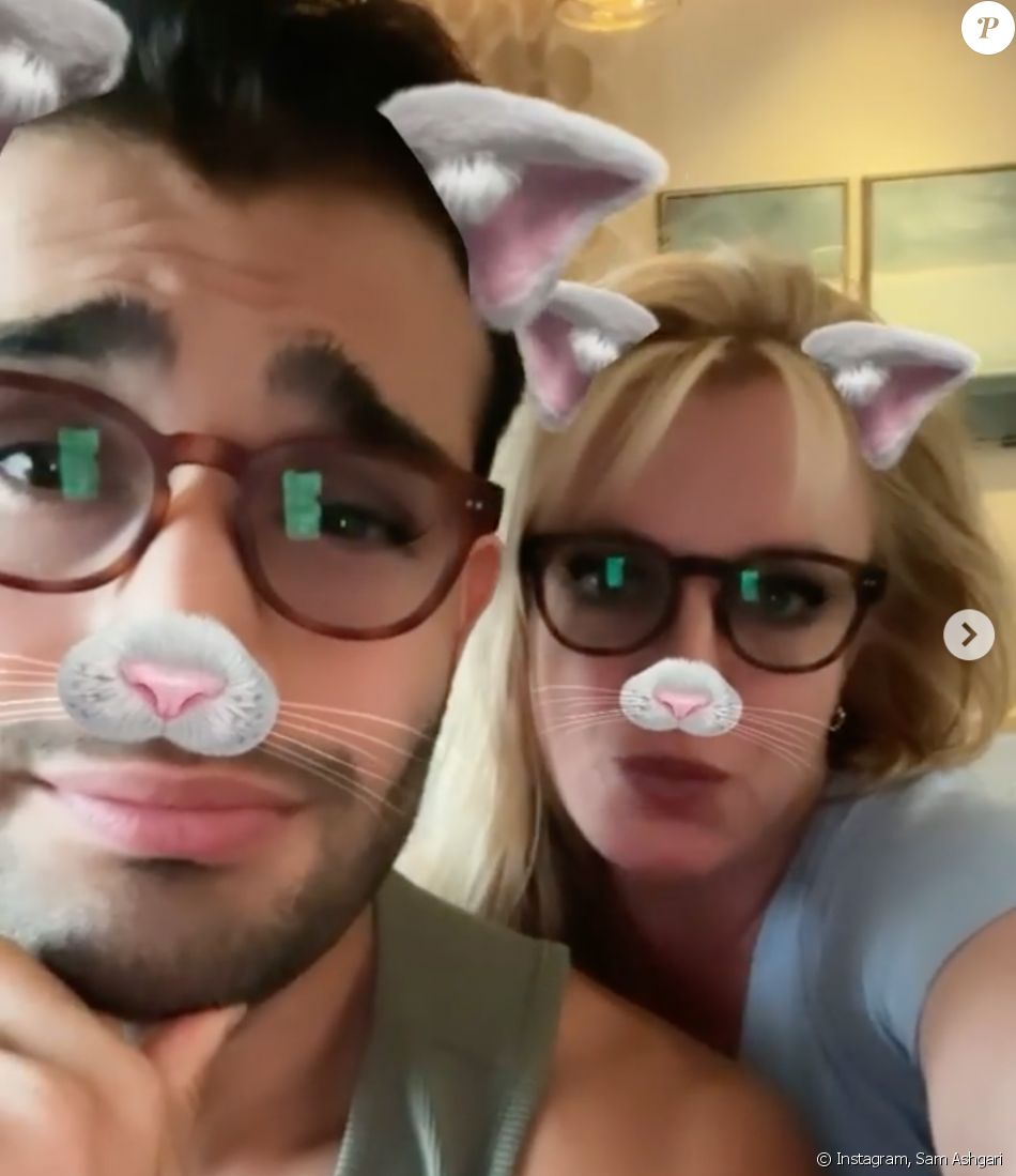 Britney Spears et Sam Asghari. Décembre 2020.
