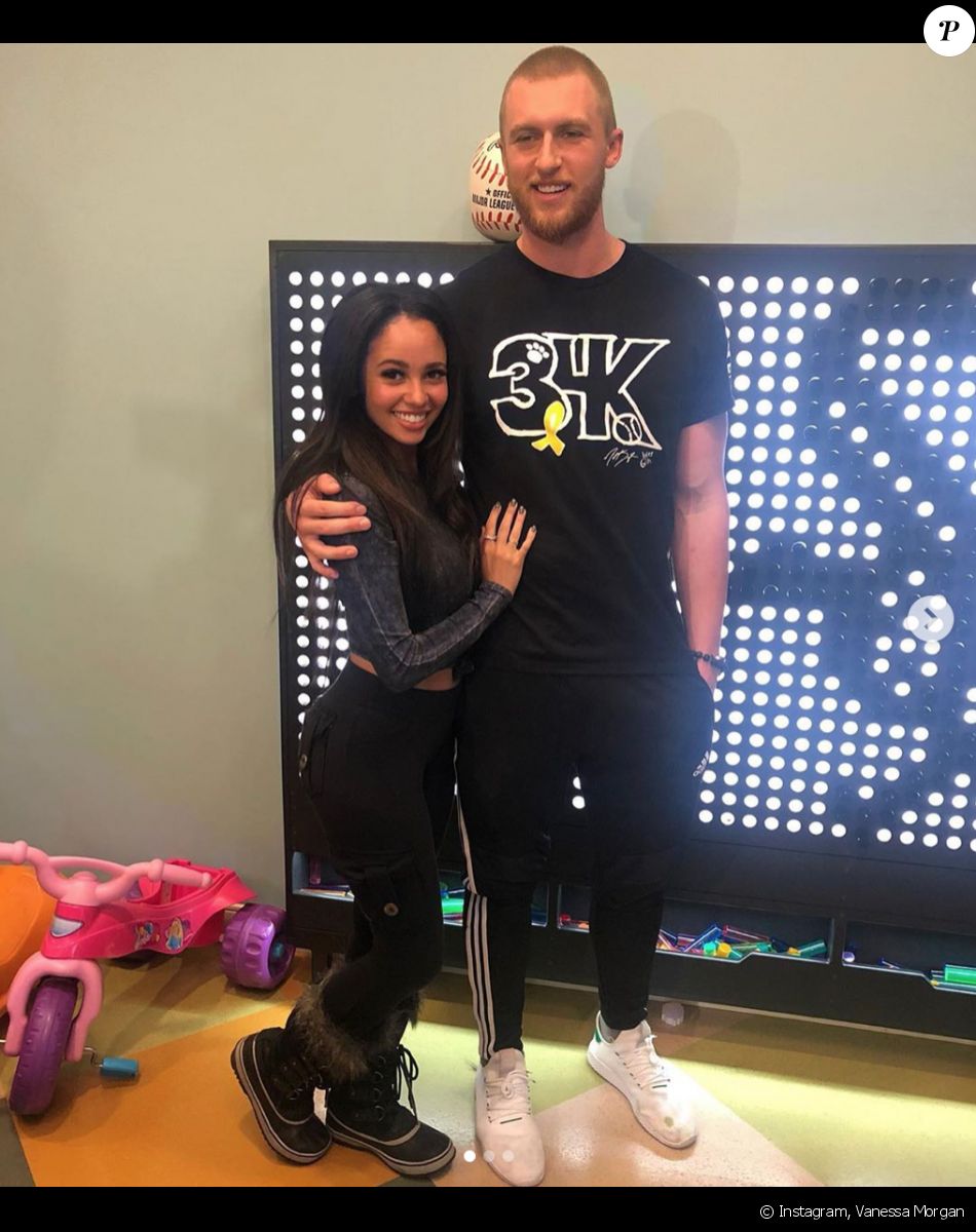 Vanessa Morgan et son mari Michael Kopech. Janvier 2020.