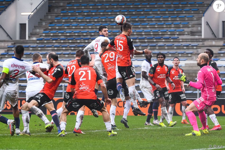 Mauro Icardi lors du matcg FC Lorient - Paris Saint-Germain. Lorient, le 31 janvier 2021.