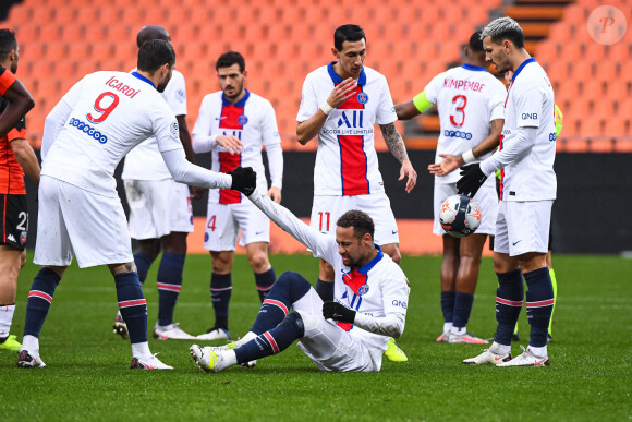 Mauro Icardi lors du matcg FC Lorient - Paris Saint-Germain. Lorient, le 31 janvier 2021.