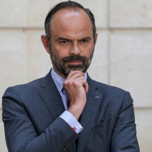 Info - L'ex-Premier ministre Edouard Philippe testé positif au Covid-19 - Point presse du premier ministre Edouard Philippe et de François de Rugy, ministre de l'écologie, du développement durable et de l'énergie à l'issue de la réunion du Conseil de défense écologique au palais de l'Elysée, Paris, France, le 23 mai 2019.© Stéphane Lemouton / Bestimage