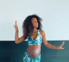 Kelly Rowland, enceinte de son deuxième enfant. Décembre 2020.