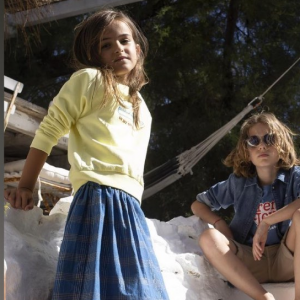 La fille de Géraldine Lapalus, June (née en 2013), est mannequin pour une marque de vêtements pour enfants - Instagram