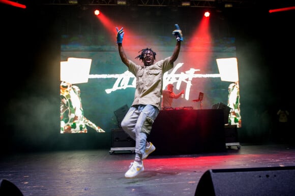 Le rappeur Lil Uzi Vert (Symere Woods) en concert au O2 Academy Brixton de Londres, Royaume, le 10 avril 2018.