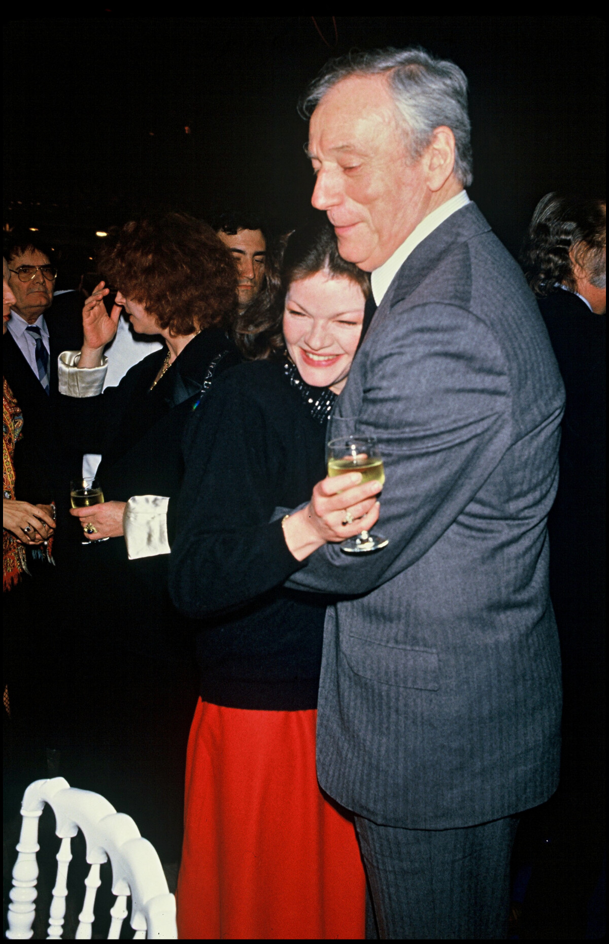 Photo Catherine Allégret et Yves Montand en soirée à La Villette en