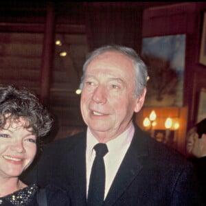 Catherine Allégret et Yves Montand en 1988.