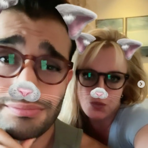 Britney Spears et Sam Asghari. Décembre 2020.