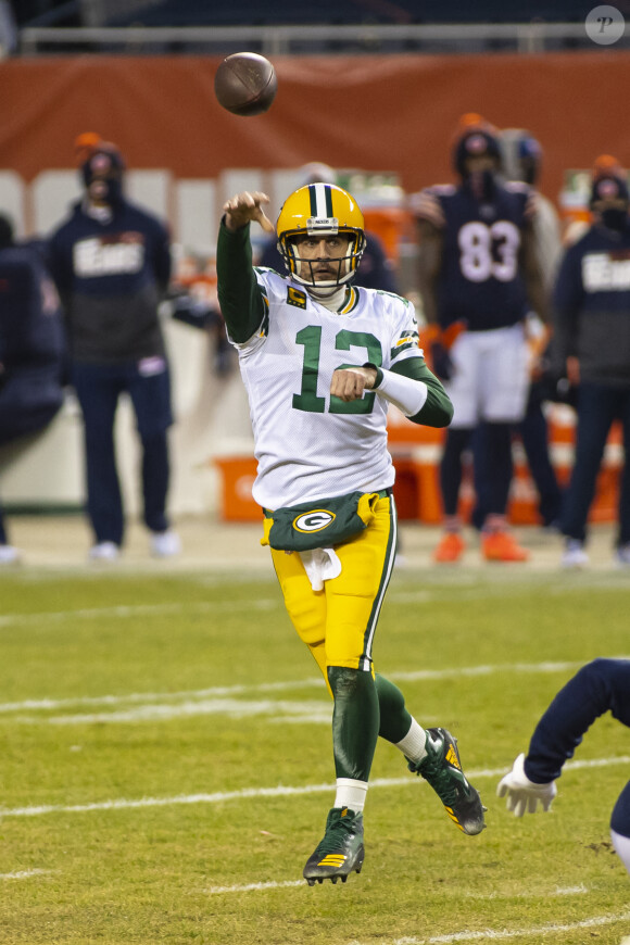 Aaron Rodgers lors du match Chicago Bears - Green Bay Packers. Le 3 janvier 2021.