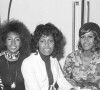 Mary Wilson, Jean Terrell et Cindy Birdsong du groupe The Supremes à Londres, en novembre 1971.
