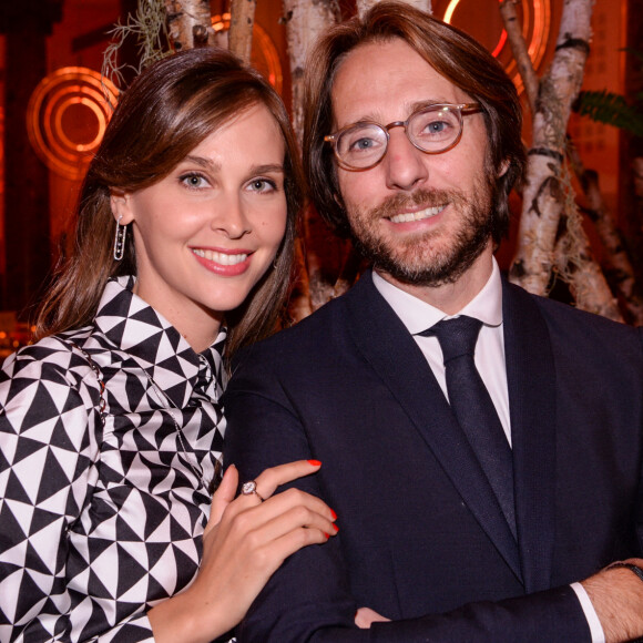Exclusif - Ophélie Meunier et son mari Mathieu Vergne - Dîner de la Fondation ARC au Pavillon Cambon-Capucines à Paris. © Rachid Bellak / Bestimage