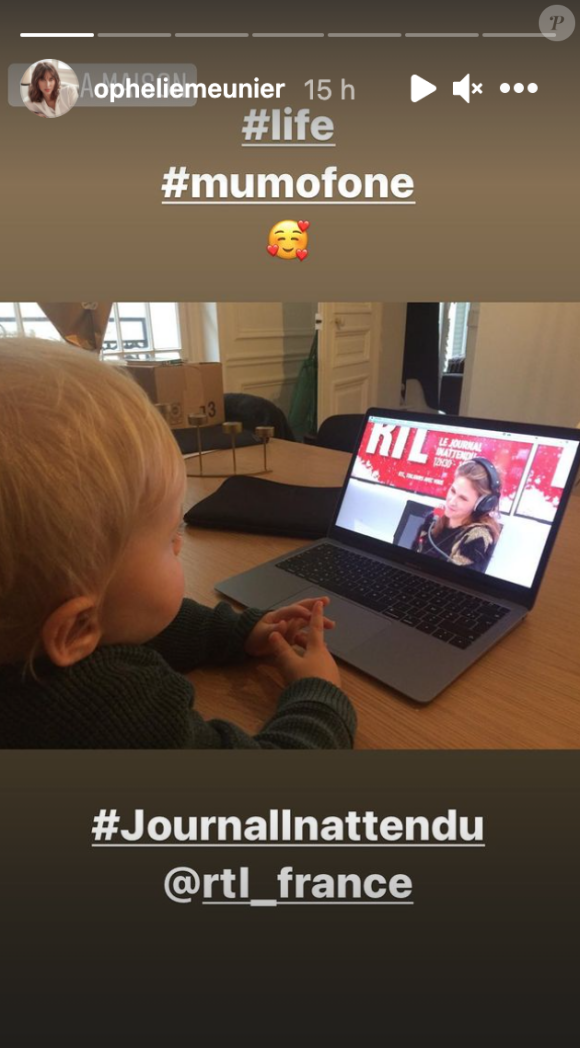Ophélie Meunier dévoile son fils sur Instagram, 19 décembre 2020.