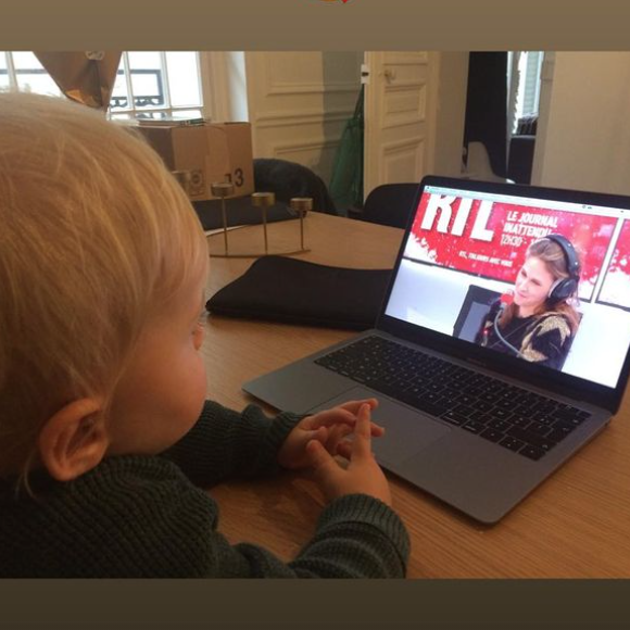 Ophélie Meunier dévoile son fils sur Instagram, 19 décembre 2020.