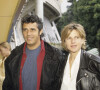 Archives - Julien Clerc et Virginie Coupérie-Eiffel lors du tournoi de Roland-Garros, . Mai 1994 © Bernard Leguay via Bestimage