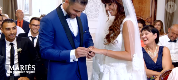 Charlène et Florian se sont mariés dans "Mariés au premier regard" sur M6. Le 13 novembre 2017.