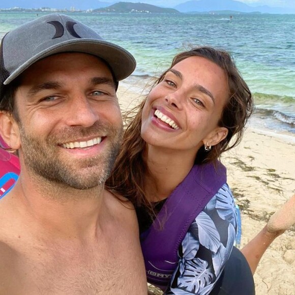 Marine Lorphelin et son amoureux Christophe, selfie posté sur Instagram.
