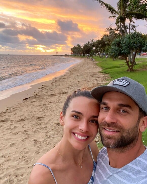 Marine Lorphelin pose avec son chéri Christophe, sur Instagram. Le 13 janvier 2021.
