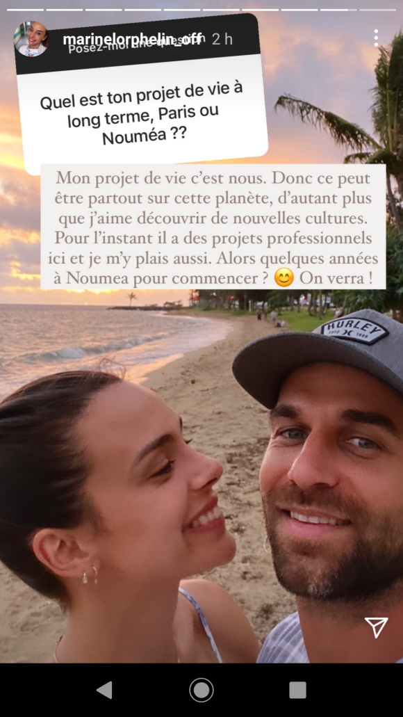 Marine Lorphelin s'exprime sur sa vie à distance avec Christophe - Instagram, 19 janvier 2021