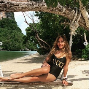 Cathy Guetta en vacances en Thaïlande. Octobre 2019.