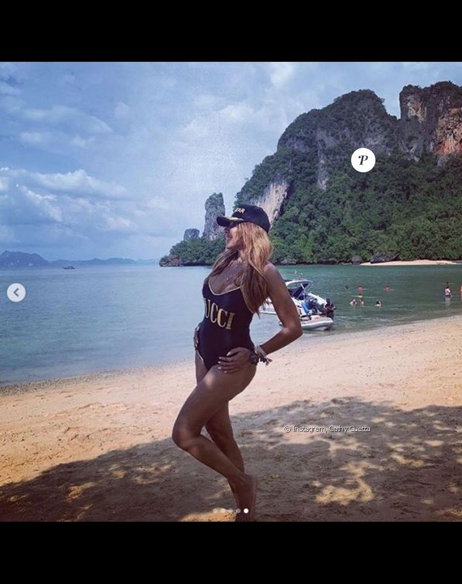 Cathy Guetta en vacances en Thaïlande. Octobre 2019.