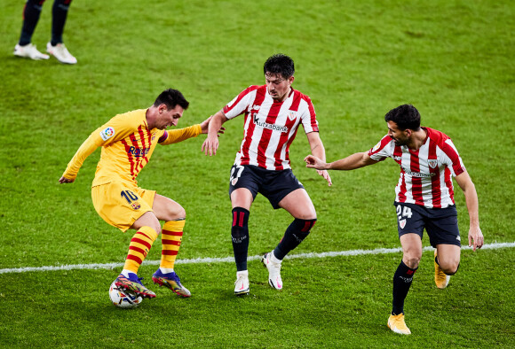 Lionel Messi lors du match Athletic Club Bilbao - FC Barcelone, le 6 janvier 2021.