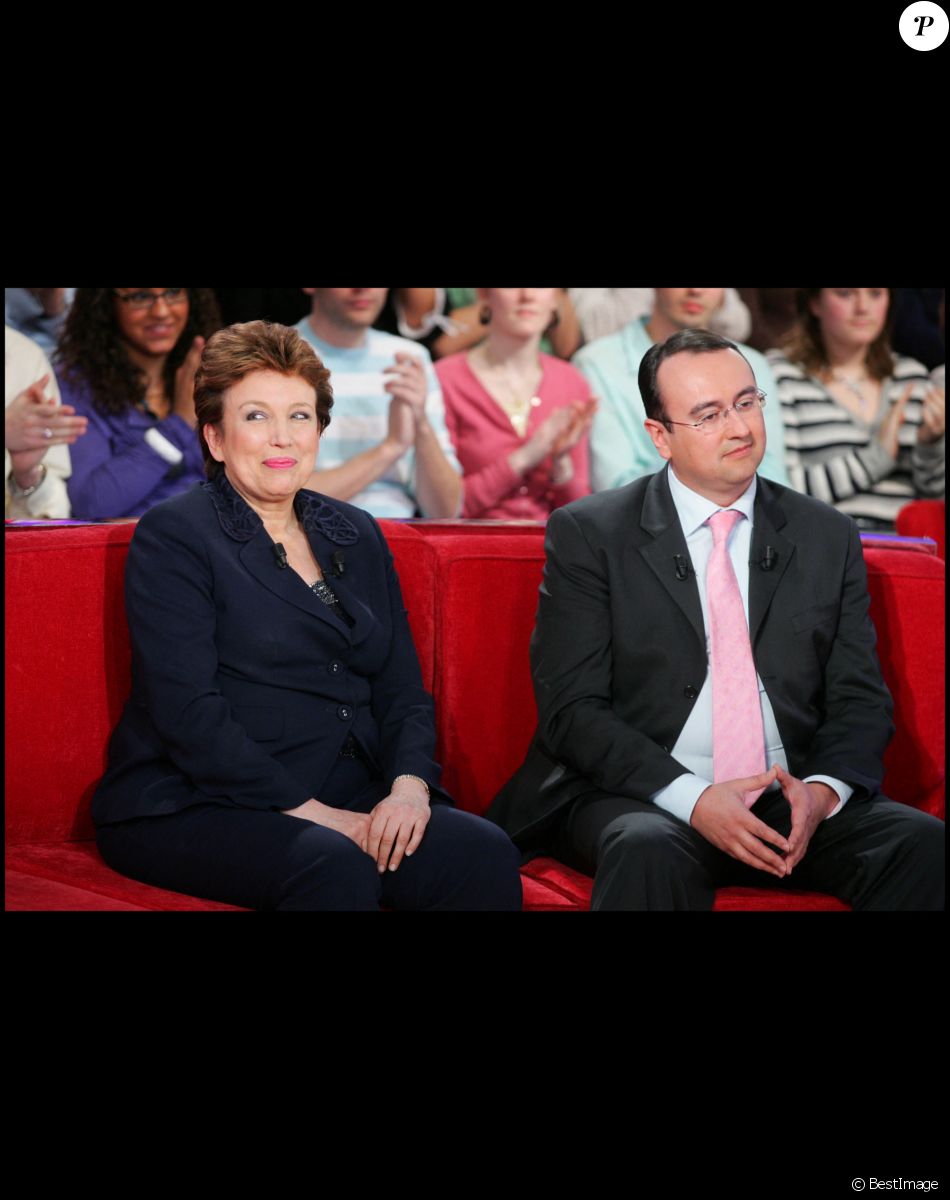 Roselyne Bachelot et son fils Pierre à "Vivement Dimanche".