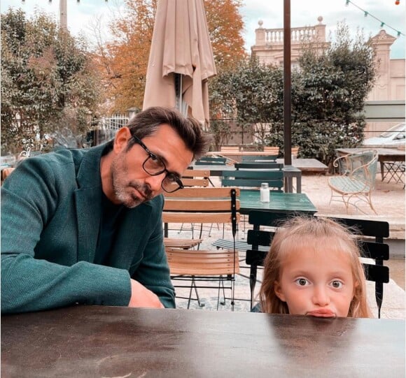 Sébastien Roch et sa fille Liv. Instagram. Le 28 octobre 2020.
