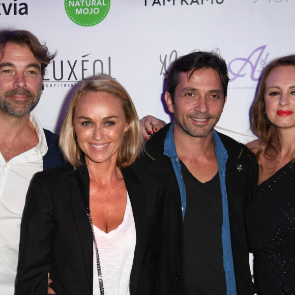 Jean-Baptiste Sagory, Ambre Rochard, Patrick Puydebat, Cécile de Ménibus, Sébastien Roch et sa compagne Florence, Laure Guibert - Soirée Shauna Events au Buddha Bar Hôtel à Paris le 27 septembre 2017. © Lionel Urman/Bestimage