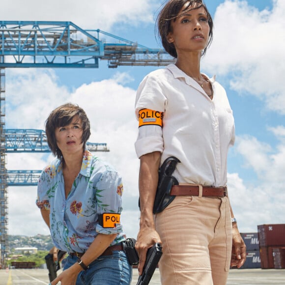 Exclusif - Sonia Rolland et Béatrice de la Boulaye sur le tournage de la saison 2 de la série "Tropiques criminels" en Martinique, qui sera diffusée à partir du 19 février 2021 sur France 2. Juillet 2020 © Sylvie Castioni / Bestimage 