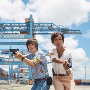 Exclusif - Sonia Rolland et Béatrice de la Boulaye sur le tournage de la saison 2 de la série "Tropiques criminels" en Martinique, qui sera diffusée à partir du 19 février 2021 sur France 2. Juillet 2020 © Sylvie Castioni / Bestimage 