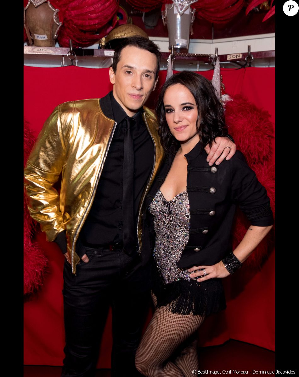 Prix spécial - Grégoire Lyonnet et sa femme Alizée - Backstage de l'émission "Tous au Moulin Rouge pour le sidaction" au Moulin Rouge à Paris le 20 mars 2017. L'émission sera diffusée sur France 2 le samedi 25 mars à 21h00. © Cyril Moreau - Dominique Jacovides / Bestimage