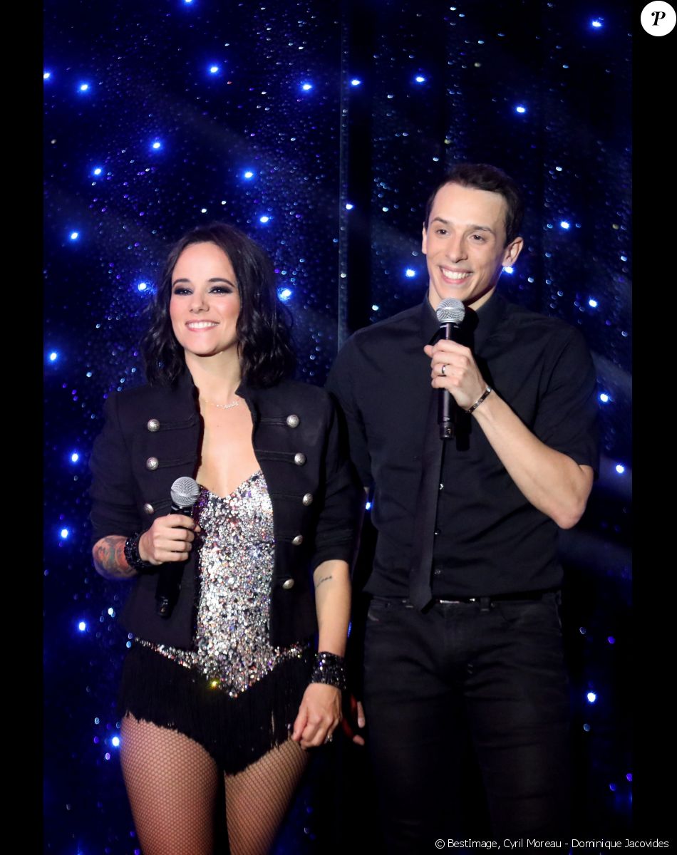 Exclusif - Alizée et son mari Grégoire Lyonnet - Tournage de l'émission "Tous au Moulin Rouge pour le Sidaction" au Moulin Rouge à Paris le 20 mars. L'émission sera diffusée sur France 2 le samedi 25 mars 2017 à 21h00. © Cyril Moreau - Dominique Jacovides / Bestimage