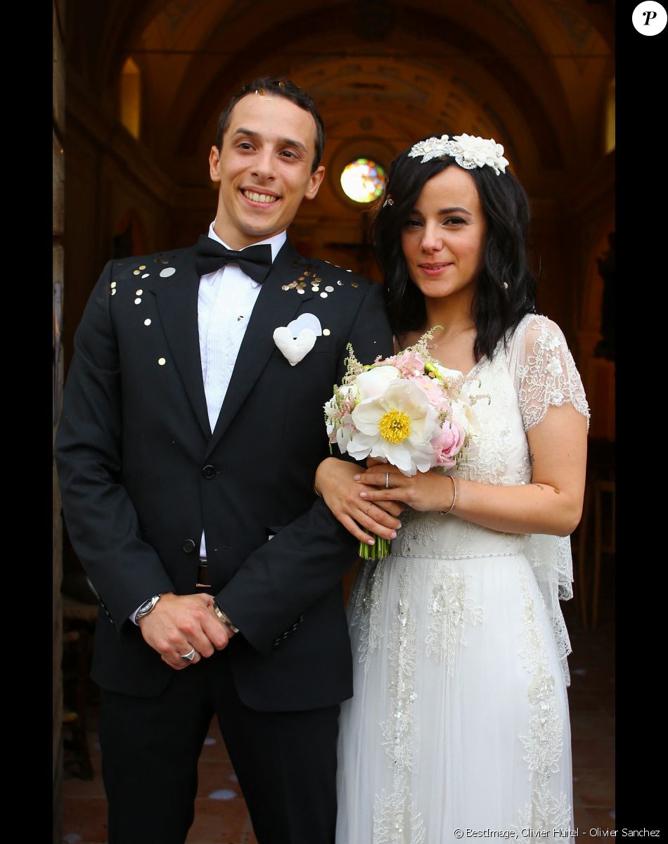 Exclusif - Mariage religieux en l'église de Villanova d' Alizée et Grégoire Lyonnet - Villanova le 18 juin 2016 © Olivier Huitel - Olivier Sanchez / Bestimage - Crystal