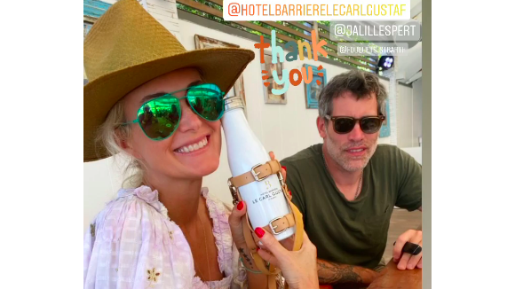 Laeticia Hallyday et Jalil Lespert : Vacances de l'amour et hôtel 5 étoiles avec Jade et Joy