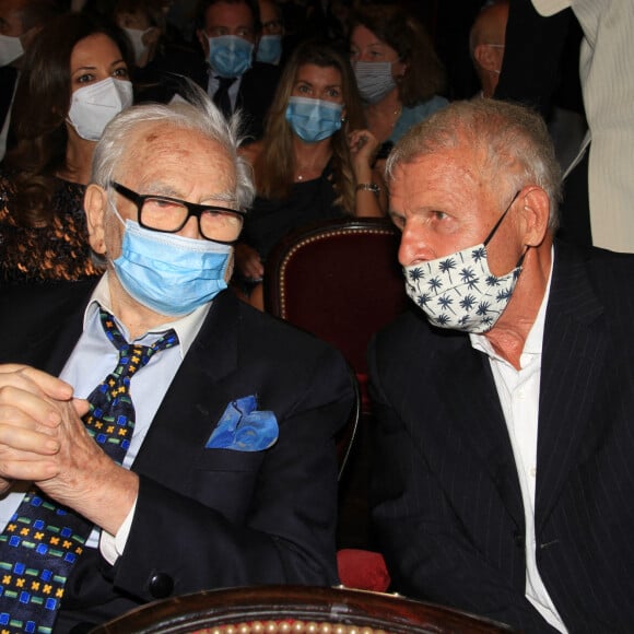 Pierre Cardin, Patrick Poivre d'Arvor - Soirée en l'honneur de Pierre Cardin à l'occasion des 70 ans de sa maison de couture. Paris, le 21 septembre 2020. © Philippe Baldini/Bestimage