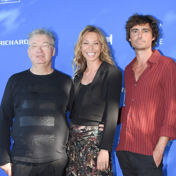 Dominique Besnehard, Laura Smet et Nicolas Herman lors du premier jour de la 11ème édition du festival du Film Francophone d'Angoulême, France, le 21 août 2018. © Coadic Guirec/Bestimage 