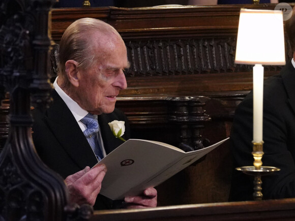 Le prince Philip, duc d'Edimbourg - Cérémonie de mariage du prince Harry et de Meghan Markle en la chapelle Saint-George au château de Windsor, Royaume Uni, le 19 mai 2018.