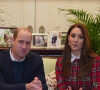 Le prince William, duc de Cambridge, et Catherine (Kate) Middleton, duchesse de Cambridge, célèbrent "Burns Night" avec les travailleurs de première ligne du NHS luttant contre l'épidémie de Coronavirus (COVID-19). Janvier 2021.