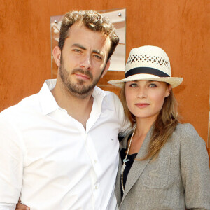 Thierry Ascione et Mélanie Maudran à Roland-Garros le 28 mai 2010.