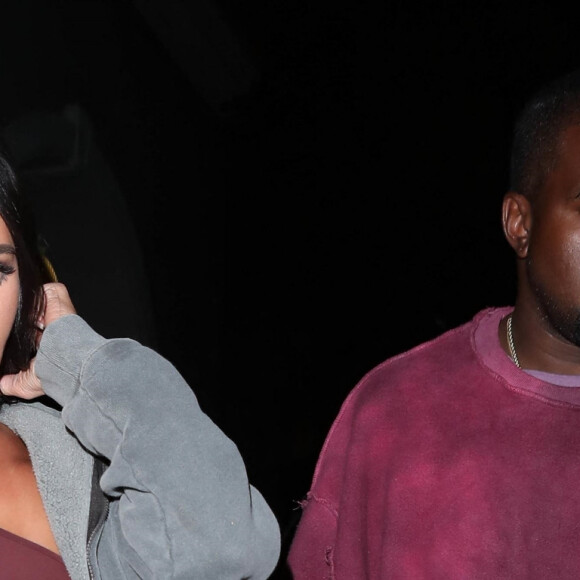 Kim Kardashian et son mari Kanye West - Les célébrités arrivent à la soirée d'anniversaire de T. Scott aux Cinepolis Luxury Cinemas à Thousand Oaks. T. aura 28 ans le 30 avril prochain. Le 25 avril 2019.